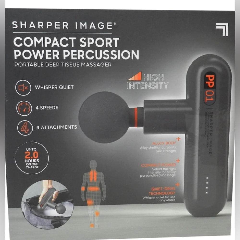 Sharper Image Compact Sport Power Percussion Massager